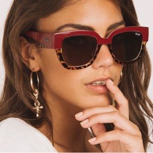 Quay Red/Tortoiseshell Sunglasses